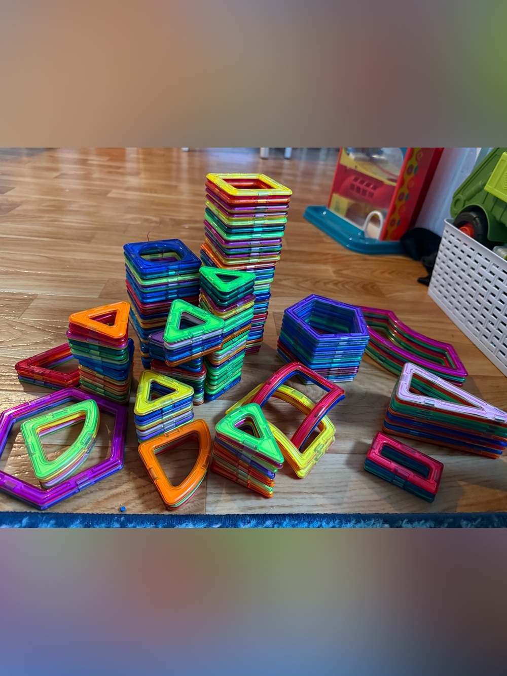 Magnaformer Magnetic Building Tiles - Multicolor Kids Construction Toy